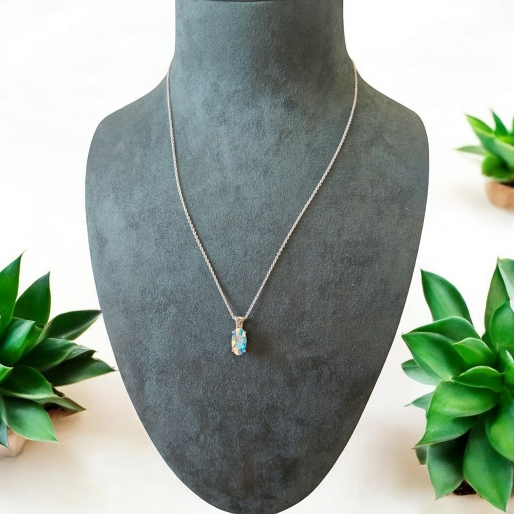 Aurora Borealis Crystal Necklace
